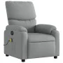 Sillón reclinable de masaje eléctrico tela gris claro de , Sillones - Ref: Foro24-3204812, Precio: 253,89 €, Descuento: %