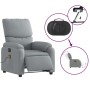 Light gray electric massage recliner chair by , Armchairs - Ref: Foro24-3204812, Price: 243,91 €, Discount: %