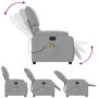 Light gray electric massage recliner chair by , Armchairs - Ref: Foro24-3204812, Price: 243,91 €, Discount: %