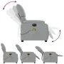 Sillón reclinable de masaje eléctrico tela gris claro de , Sillones - Ref: Foro24-3204812, Precio: 253,89 €, Descuento: %
