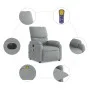 Sillón reclinable de masaje eléctrico tela gris claro de , Sillones - Ref: Foro24-3204812, Precio: 253,89 €, Descuento: %