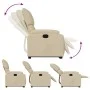 Sillón reclinable elevable de tela color crema de , Sillones - Ref: Foro24-3204833, Precio: 281,18 €, Descuento: %
