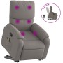 Reclining massage chair with lift in gray taupe fabric by , Armchairs - Ref: Foro24-3204844, Price: 280,37 €, Discount: %