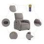 Reclining massage chair with lift in gray taupe fabric by , Armchairs - Ref: Foro24-3204844, Price: 333,94 €, Discount: %