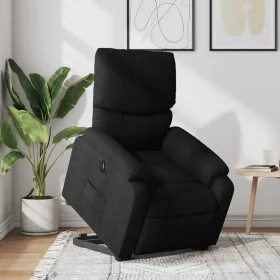 Electric reclining and lift fabric armchair in black. by , Armchairs - Ref: Foro24-3204850, Price: 332,11 €, Discount: %
