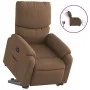 Sillón eléctrico reclinable elevable de tela marrón de , Sillones - Ref: Foro24-3204852, Precio: 332,75 €, Descuento: %