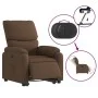 Sillón eléctrico reclinable elevable de tela marrón de , Sillones - Ref: Foro24-3204852, Precio: 332,75 €, Descuento: %