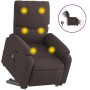 Sillón masaje eléctrico reclinable elevable tela marrón oscuro de , Sillones - Ref: Foro24-3204865, Precio: 357,95 €, Descuen...