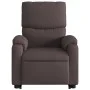 Sillón masaje eléctrico reclinable elevable tela marrón oscuro de , Sillones - Ref: Foro24-3204865, Precio: 384,51 €, Descuen...
