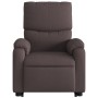 Sillón masaje eléctrico reclinable elevable tela marrón oscuro de , Sillones - Ref: Foro24-3204865, Precio: 357,95 €, Descuen...