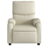 Cremefarbener elektrischer Relaxsessel aus Kunstleder von , Sessel - Ref: Foro24-3204873, Preis: 271,58 €, Rabatt: %