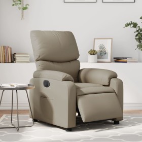 Sillón reclinable eléctrico de cuero sintético color capuchino de , Sillones - Ref: Foro24-3204878, Precio: 294,54 €, Descuen...