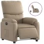 Sillón reclinable eléctrico de cuero sintético color capuchino de , Sillones - Ref: Foro24-3204878, Precio: 294,60 €, Descuen...