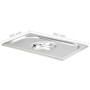 Gastronorm-Tablettdeckel 1/4 Edelstahl 4 Einheiten von vidaXL, Eimerdeckel für Dampftische - Ref: Foro24-50905, Preis: 22,20 ...