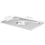 Gastronorm-Tablettdeckel 1/4 Edelstahl 4 Einheiten von vidaXL, Eimerdeckel für Dampftische - Ref: Foro24-50905, Preis: 21,85 ...