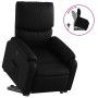Sillón reclinable elevable cuero artificial negro de , Sillones - Ref: Foro24-3204886, Precio: 272,37 €