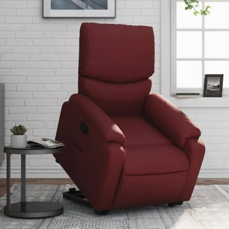 Red artificial leather liftable recliner armchair by , Armchairs - Ref: Foro24-3204890, Price: 324,85 €, Discount: %