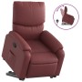 Sillón reclinable elevable cuero artificial rojo tinto de , Sillones - Ref: Foro24-3204890, Precio: 268,44 €, Descuento: %