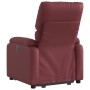 Sillón reclinable elevable cuero artificial rojo tinto de , Sillones - Ref: Foro24-3204890, Precio: 268,44 €, Descuento: %