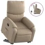 Sillón reclinable elevable cuero artificial color capuchino de , Sillones - Ref: Foro24-3204892, Precio: 327,04 €, Descuento: %