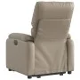 Sillón reclinable elevable cuero artificial color capuchino de , Sillones - Ref: Foro24-3204892, Precio: 327,04 €, Descuento: %