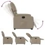 Sillón reclinable elevable cuero artificial color capuchino de , Sillones - Ref: Foro24-3204892, Precio: 327,04 €, Descuento: %