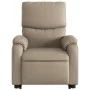 Sillón reclinable elevable cuero artificial color capuchino de , Sillones - Ref: Foro24-3204892, Precio: 327,04 €, Descuento: %