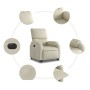 Cream Faux Leather Power Lift Recliner by , Armchairs - Ref: Foro24-3204901, Price: 337,30 €, Discount: %