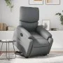 Sillón reclinable elevable eléctrico de cuero sintético gris de , Sillones - Ref: Foro24-3204903, Precio: 376,33 €, Descuento: %