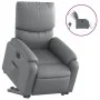 Sillón reclinable elevable eléctrico de cuero sintético gris de , Sillones - Ref: Foro24-3204903, Precio: 376,33 €, Descuento: %