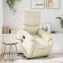 Sillón de masaje elevable eléctrico cuero sintético crema de , Sillones - Ref: Foro24-3204908, Precio: 365,60 €, Descuento: %