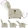 Sillón de masaje elevable eléctrico cuero sintético crema de , Sillones - Ref: Foro24-3204908, Precio: 365,60 €, Descuento: %