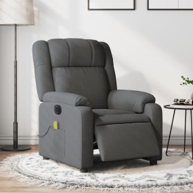 Sillón reclinable de masaje eléctrico tela gris oscuro de , Sillones - Ref: Foro24-3205191, Precio: 273,08 €, Descuento: %