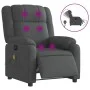 Sillón reclinable de masaje eléctrico tela gris oscuro de , Sillones - Ref: Foro24-3205191, Precio: 282,83 €, Descuento: %