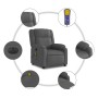 Sillón reclinable de masaje eléctrico tela gris oscuro de , Sillones - Ref: Foro24-3205191, Precio: 273,08 €, Descuento: %