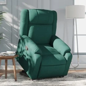 Sillón reclinable elevable tela verde oscuro de , Sillones - Ref: Foro24-3205208, Precio: 295,71 €, Descuento: %