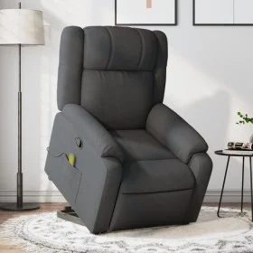 Dark gray fabric reclining massage chair by , Armchairs - Ref: Foro24-3205215, Price: 312,16 €, Discount: %