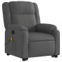 Silla de masaje reclinable de pie de tela gris oscuro de , Sillones - Ref: Foro24-3205215, Precio: 282,84 €, Descuento: %