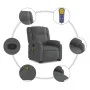 Dunkelgrauer Liegemassagesessel aus Stoff von , Sessel - Ref: Foro24-3205215, Preis: 312,16 €, Rabatt: %