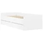 Weißer Bettrahmen mit Schubladen 100x200 cm von , Betten und Lattenroste - Ref: Foro24-3207336, Preis: 182,36 €, Rabatt: %