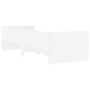 White bed frame with drawers 100x200 cm by , Beds and slatted bases - Ref: Foro24-3207336, Price: 185,47 €, Discount: %