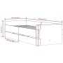 Weißer Bettrahmen mit Schubladen 100x200 cm von , Betten und Lattenroste - Ref: Foro24-3207336, Preis: 185,47 €, Rabatt: %
