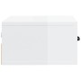 Wall-mounted bedside tables 2 units glossy white 35x35x20 cm by vidaXL, Nightstands - Ref: Foro24-812865, Price: 46,57 €, Dis...