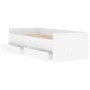 Weißer Bettrahmen mit Schubladen 90x200 cm von , Betten und Lattenroste - Ref: Foro24-3207343, Preis: 177,58 €, Rabatt: %