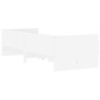 White bed frame with drawers 90x200 cm by , Beds and slatted bases - Ref: Foro24-3207343, Price: 177,58 €, Discount: %
