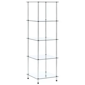 3-level shelf made of transparent tempered glass, 40x40x67 cm by vidaXL, Bookcases and shelves - Ref: Foro24-249506, Price: 6...