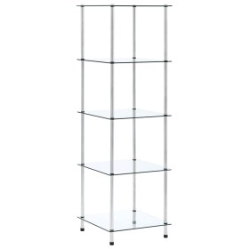 3-stufiges transparentes Regal aus gehärtetem Glas 40x40x67 cm von vidaXL, Bücherregale und Regale - Ref: Foro24-249506, Prei...