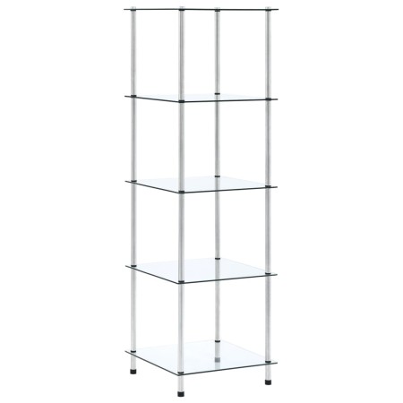 3-stufiges transparentes Regal aus gehärtetem Glas 40x40x67 cm von vidaXL, Bücherregale und Regale - Ref: Foro24-249506, Prei...