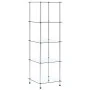 3-level shelf made of transparent tempered glass, 40x40x67 cm by vidaXL, Bookcases and shelves - Ref: Foro24-249506, Price: 6...