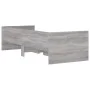 Sonoma gray bed frame with drawers 100x200 cm by , Beds and slatted bases - Ref: Foro24-3207341, Price: 187,78 €, Discount: %